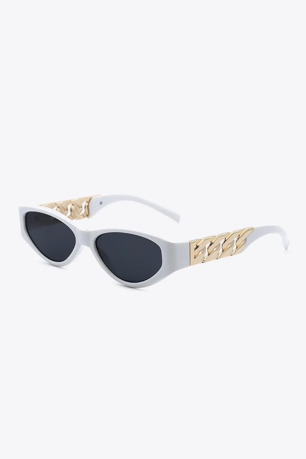 Chain Detail Cat Eye Sunglasses – UV400 Fashion Shades - Be Bliss Boutique