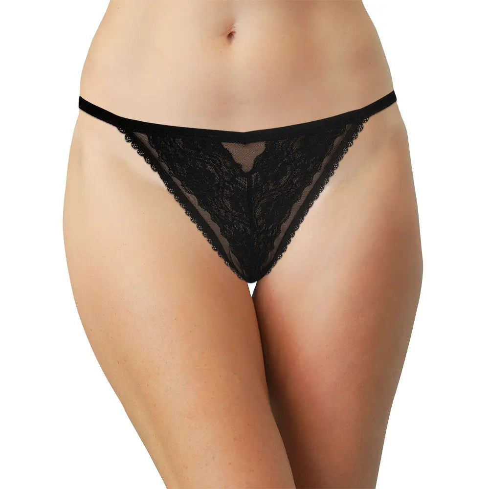 Mesh and Lace Micro Thong - Be Bliss Boutique