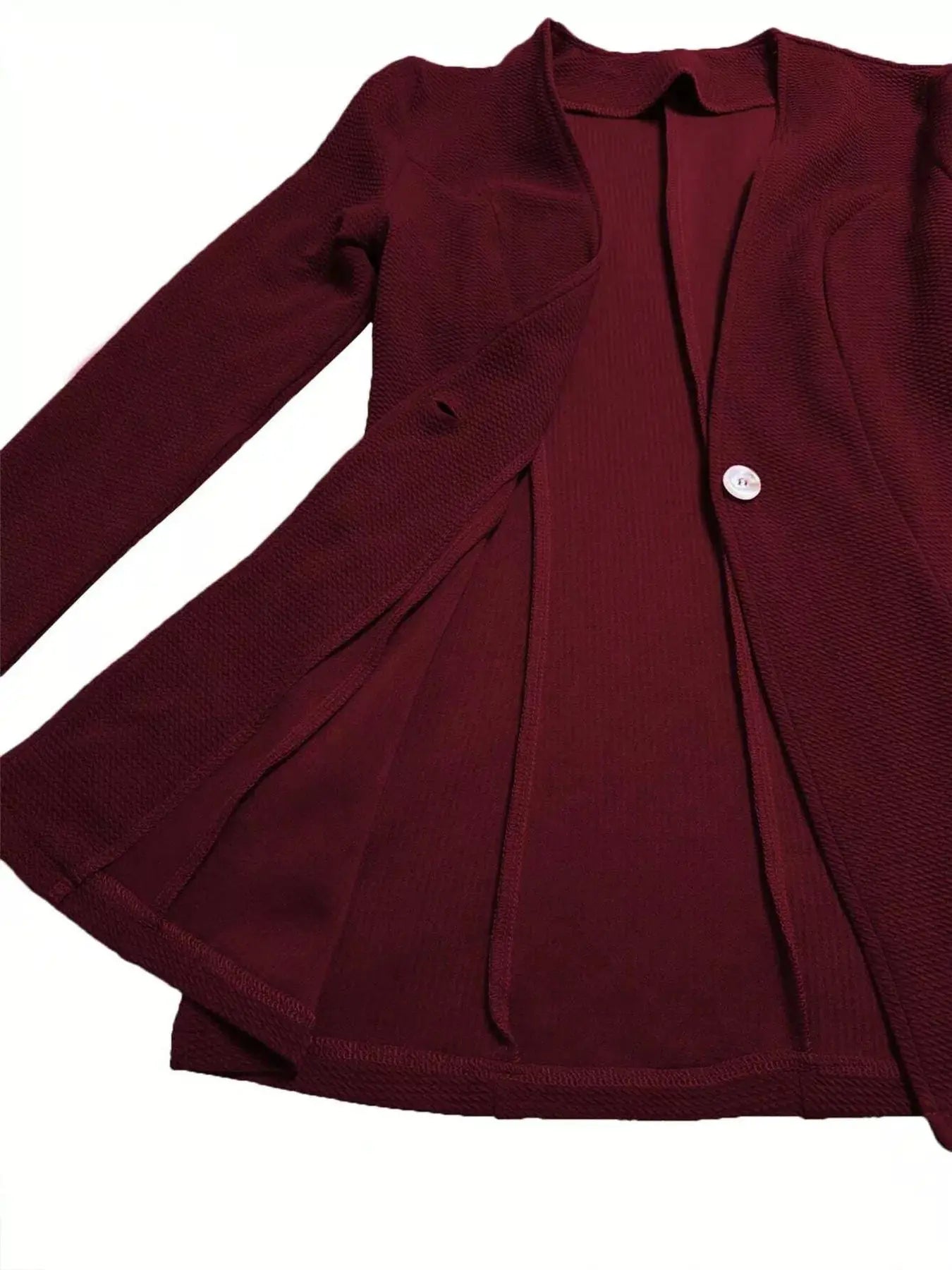 One Button Womens Long Sleeve Blazer - Be Bliss Boutique