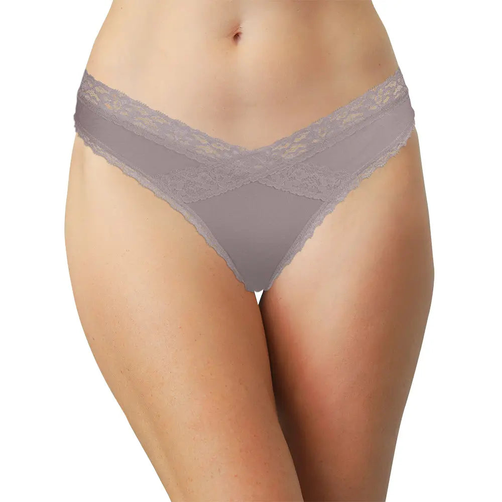 Modal Thong featuring Crossed Lace Trim - Be Bliss Boutique