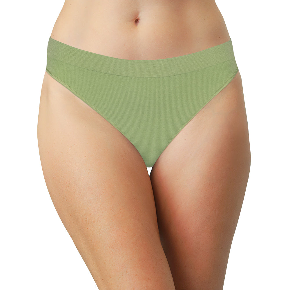Seamless Ribbed Tag Free Thong - Be Bliss Boutique