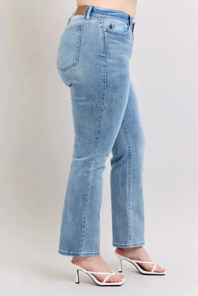 Plus Size High Waist Judy Blue Dad Jeans - Be Bliss Boutique