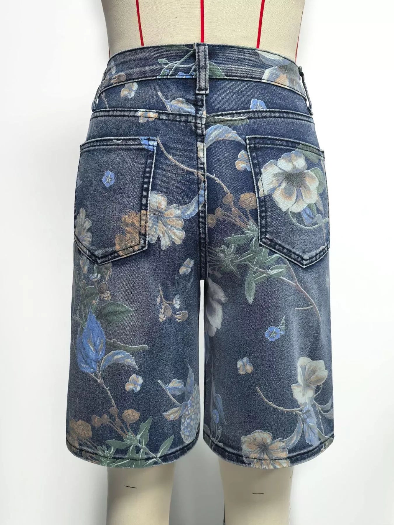 Floral Denim Shorts - Be Bliss Boutique
