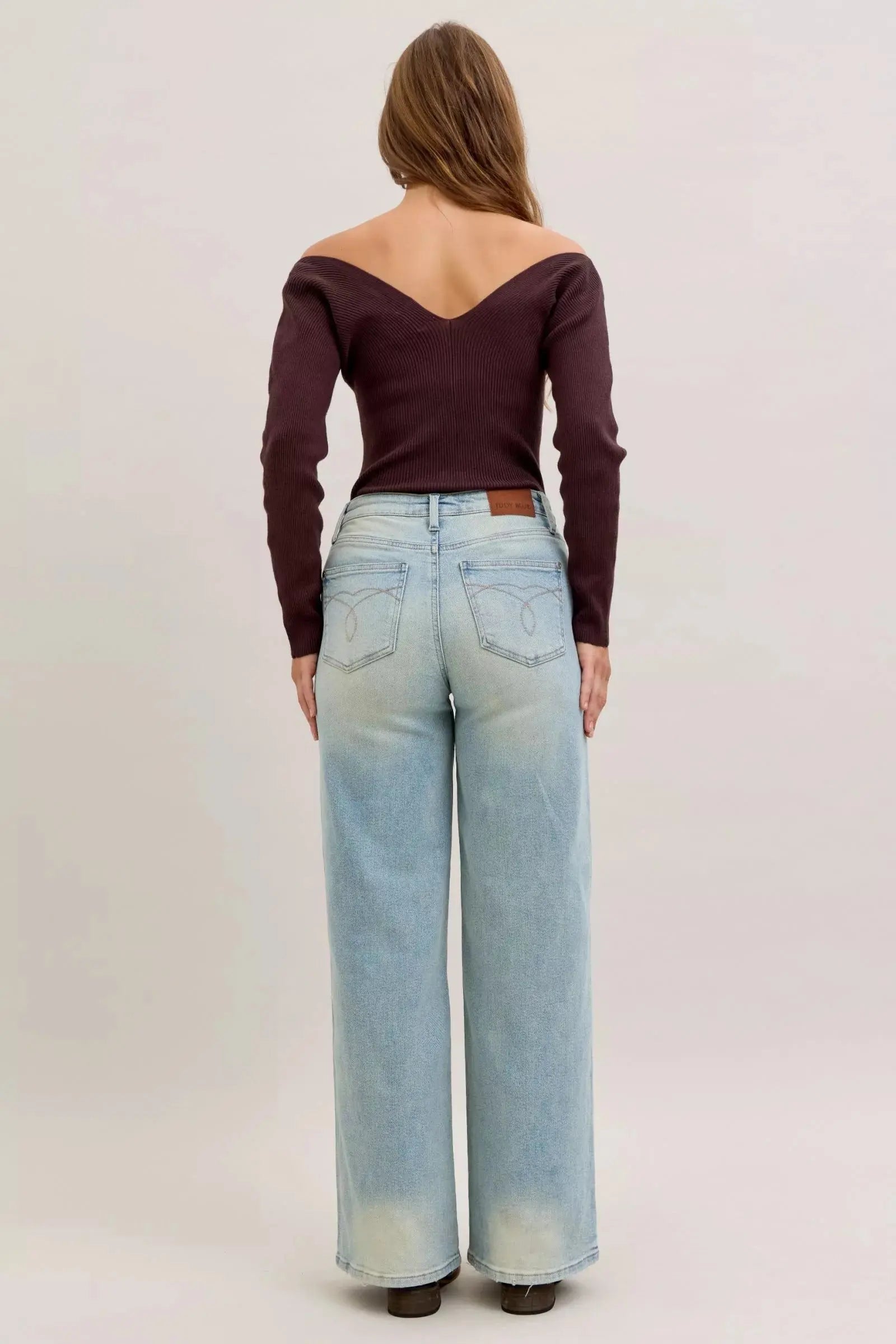 Judy Blue Jeans - High Waist Column Straight Jeans - Be Bliss Boutique