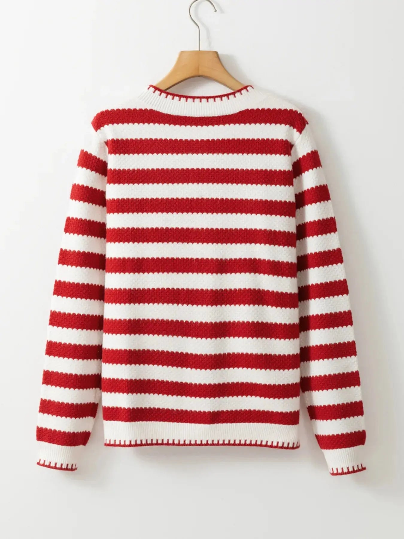 Button Down Striped Long Sleeve Cardigan - Be Bliss Boutique