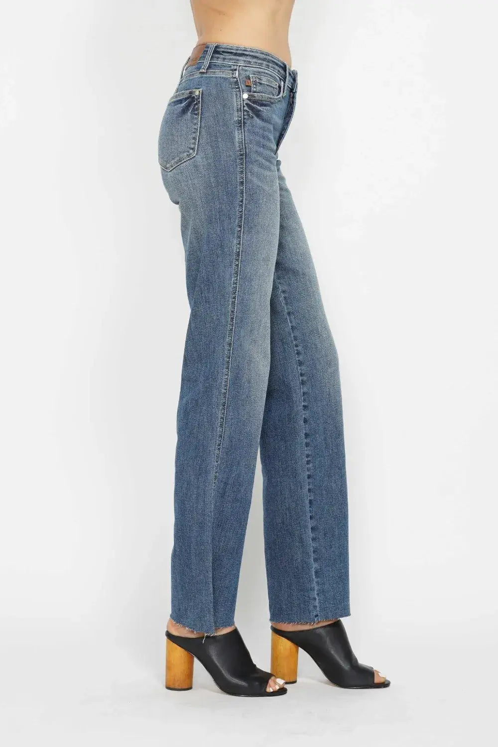 Full Size/Plus Size Tummy Control Straight Judy Blue Jeans - Be Bliss Boutique