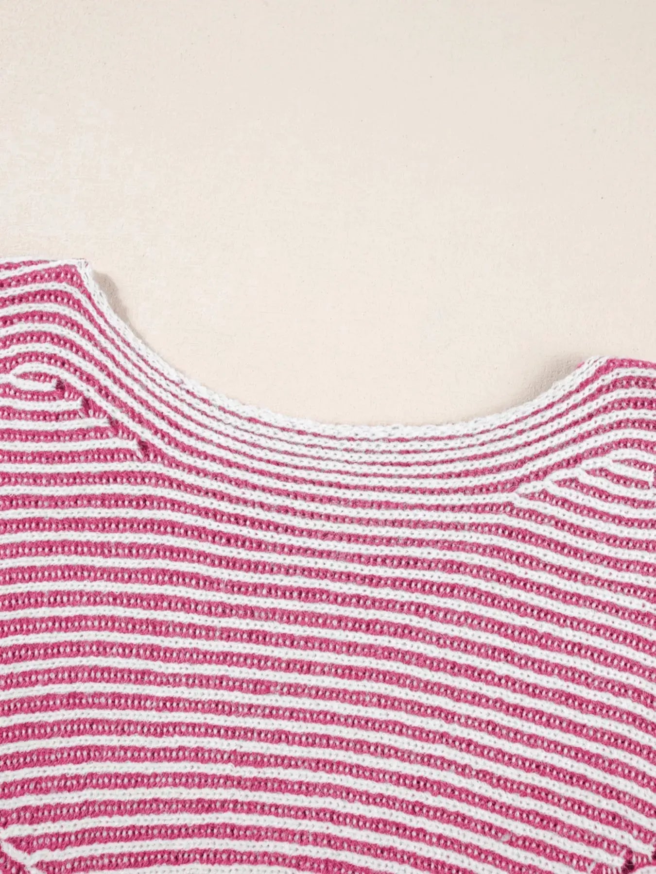 Striped Casual Boat Neck Sweater - Be Bliss Boutique