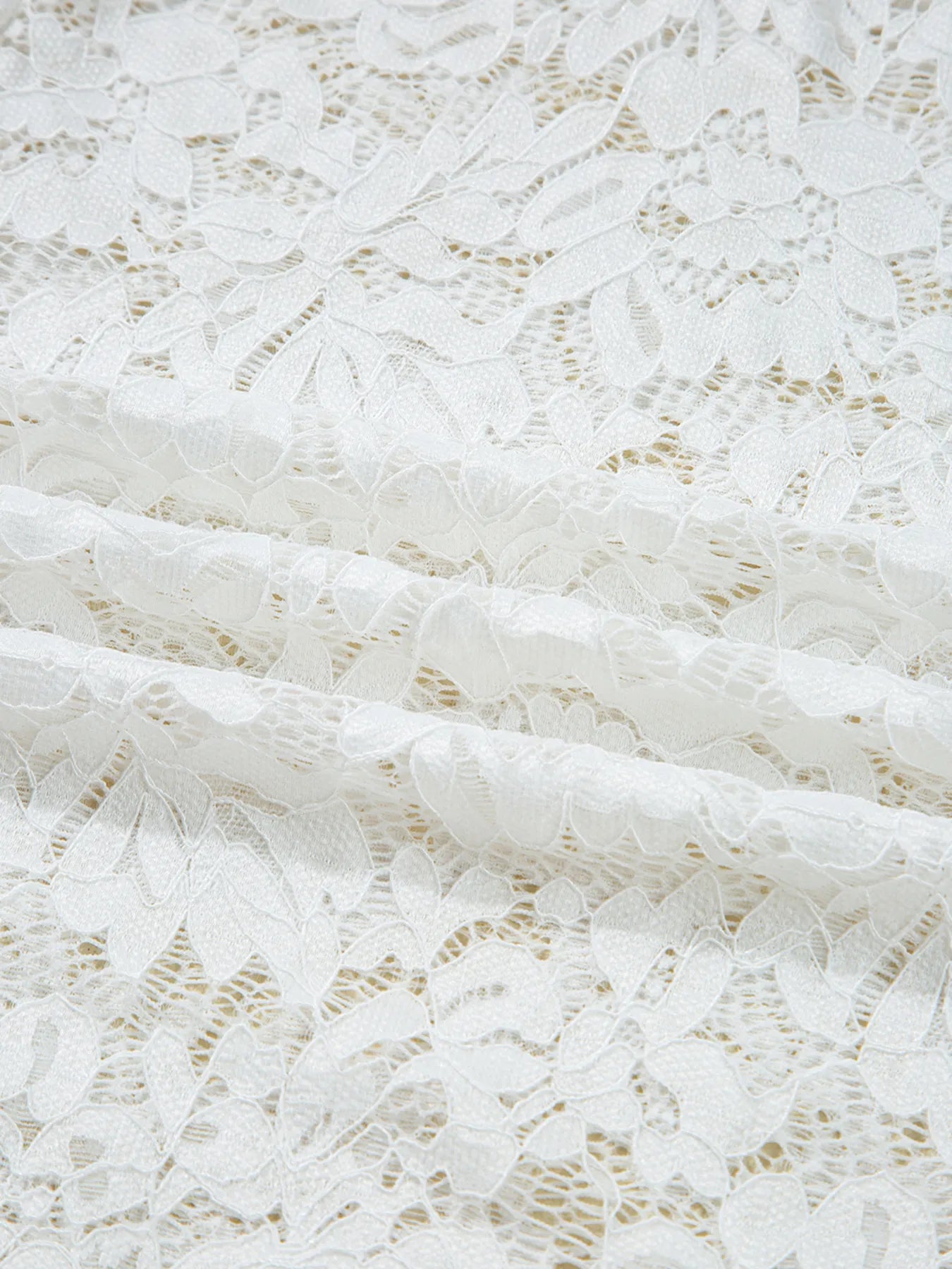 Lace Crochet Bell Sleeve Mock Neck Blouse - Be Bliss Boutique