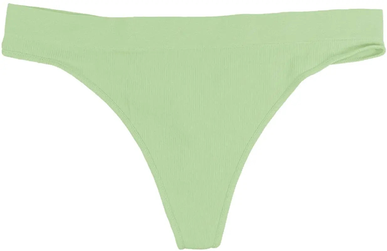 Seamless Ribbed Tag Free Thong - Be Bliss Boutique