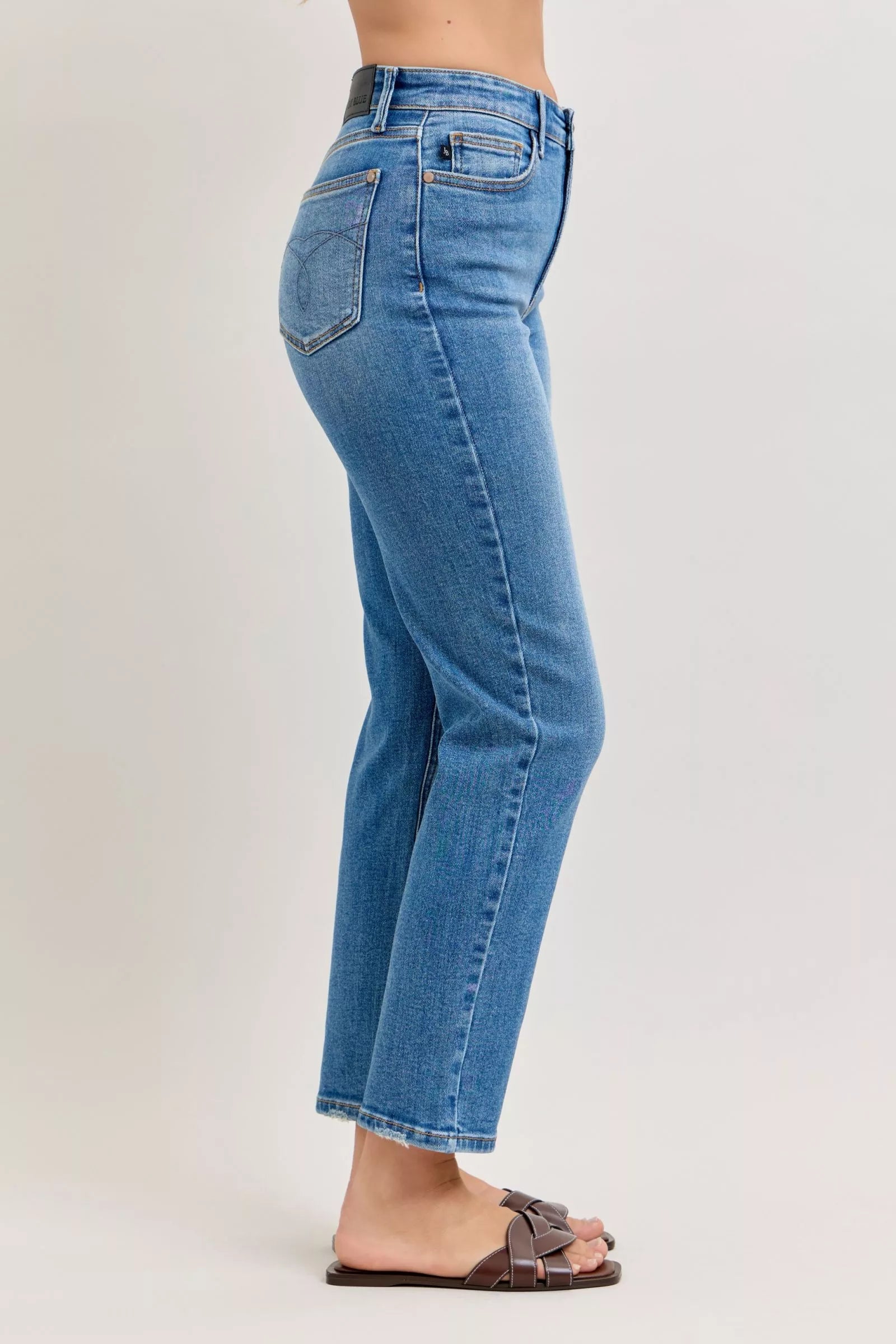 Judy Blue Jeans - High-Waisted Straight-Leg Jeans - Be Bliss Boutique
