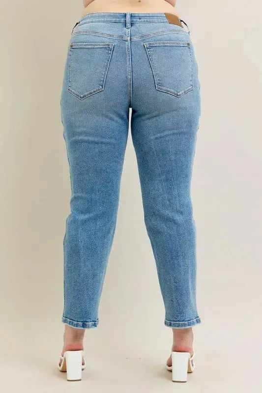 Full Size High Waist Vintage Straight Leg Judy Blue Jeans - Be Bliss Boutique