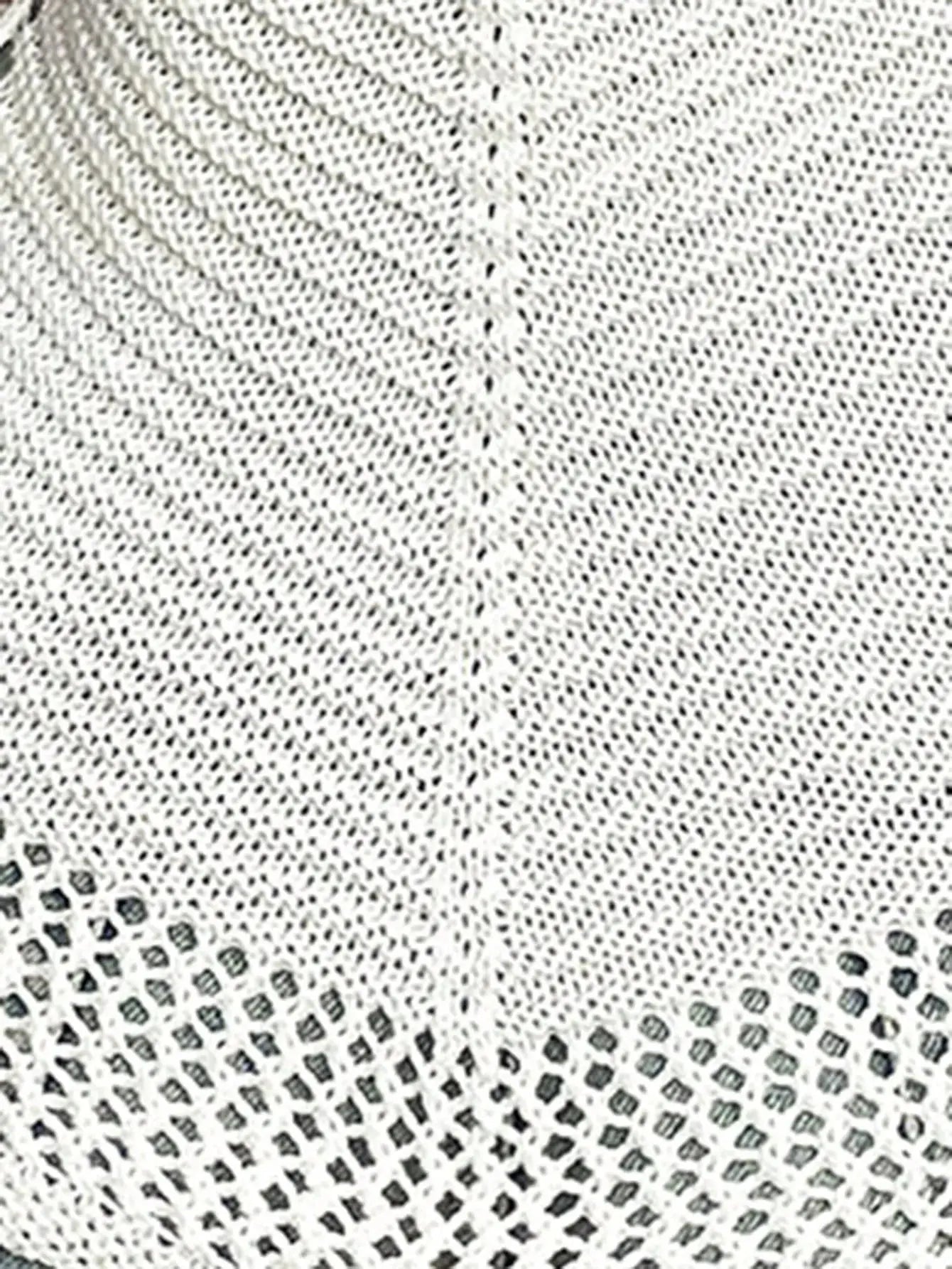 Openwork Scoop Neck Knit Cami - Be Bliss Boutique