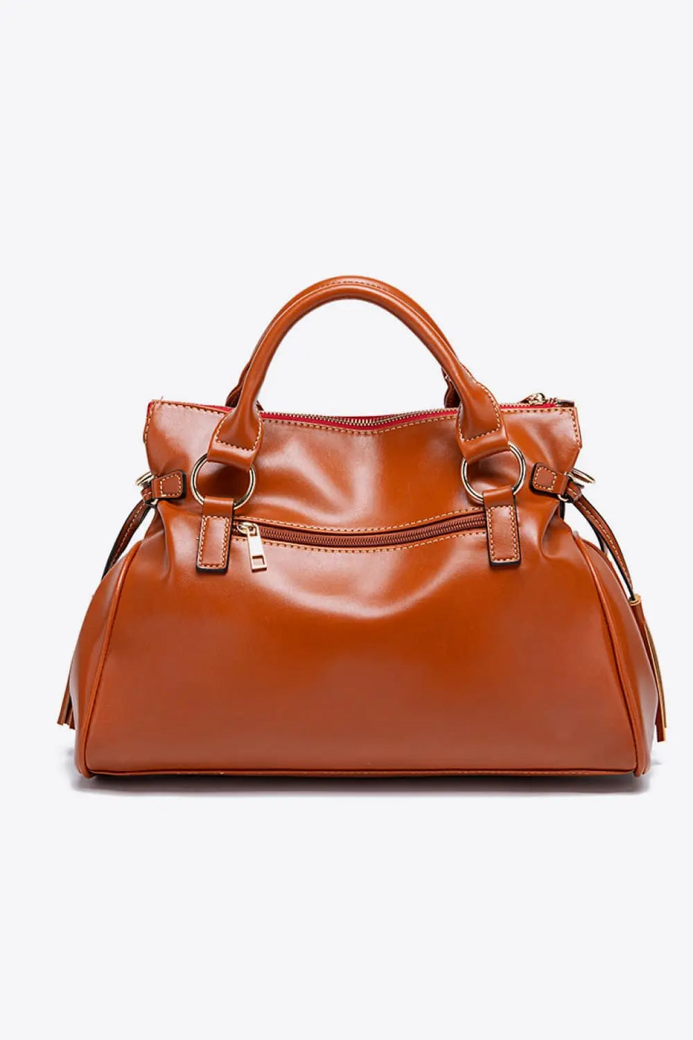 PU Leather Handbag with Tassels - Be Bliss Boutique
