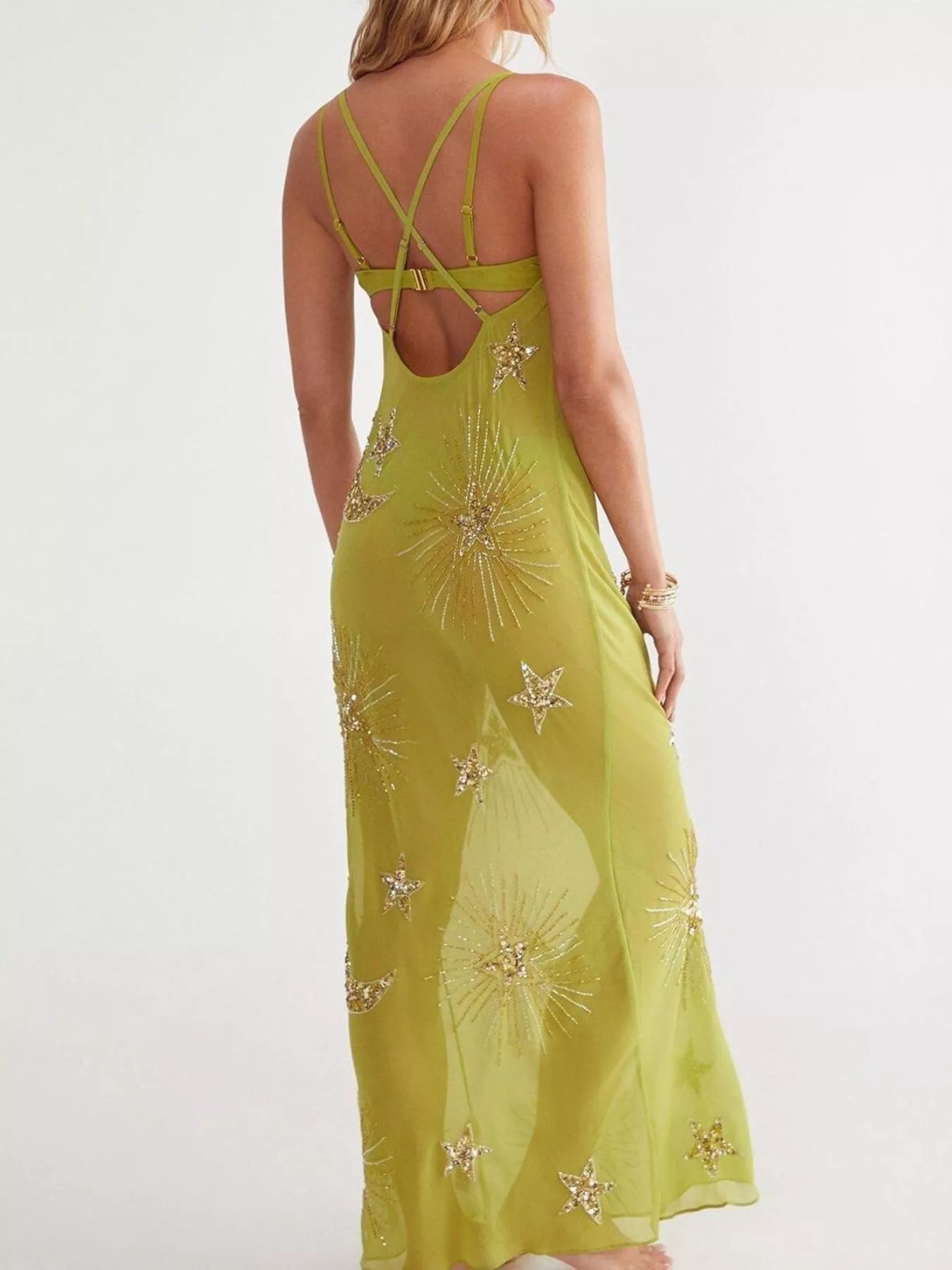 Cowl Neck Maxi Cami Dress - Be Bliss Boutique