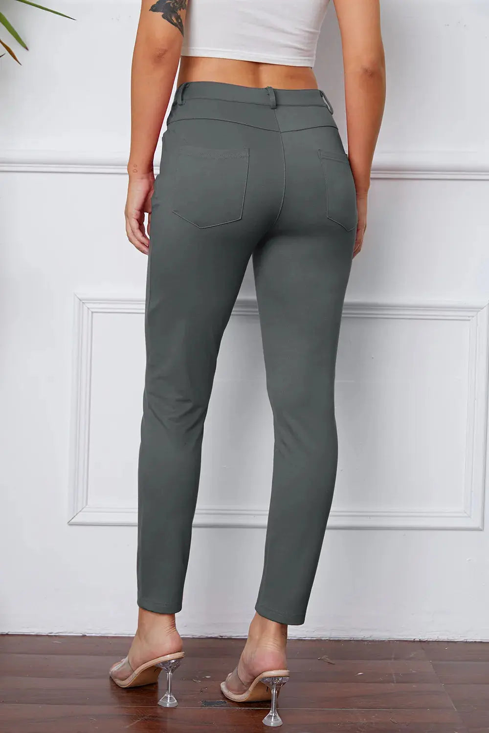 Basic BAE Full Size StretchyStitch High Waist Skinny Pants - Be Bliss Boutique