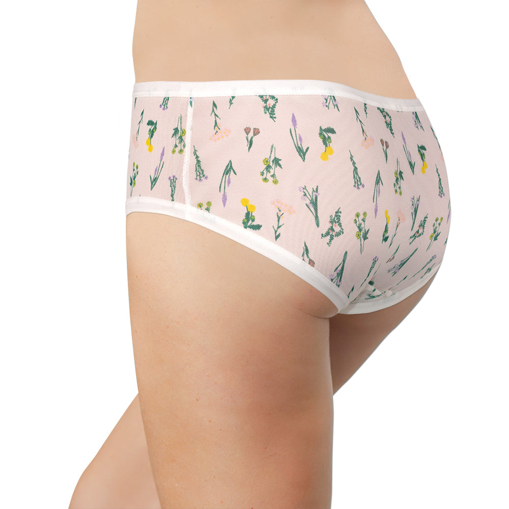 Flirty White Mesh Hipster – Comfy Fit XS–2X - Be Bliss Boutique