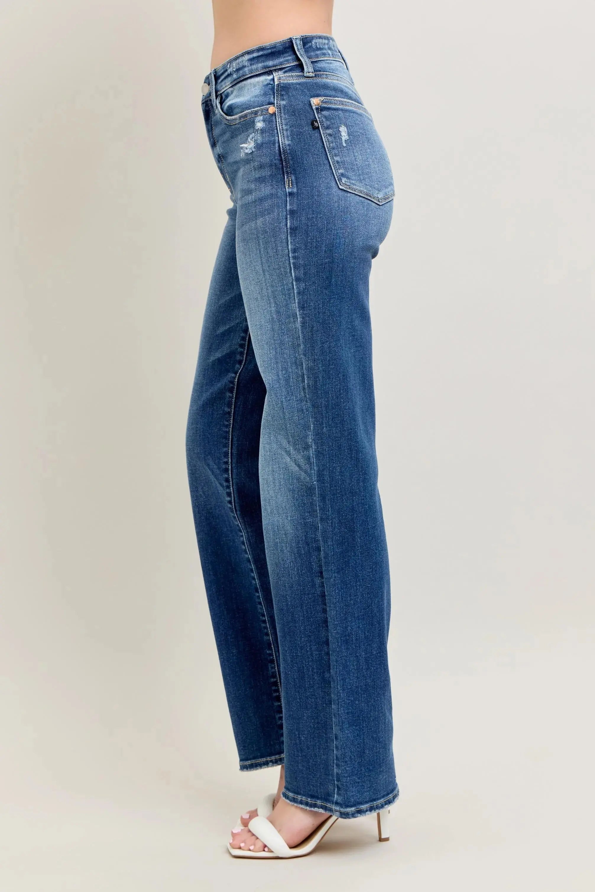 Judy Blue Jeans - Full Size/Plus Size High Waist 90's Straight Leg - Be Bliss Boutique