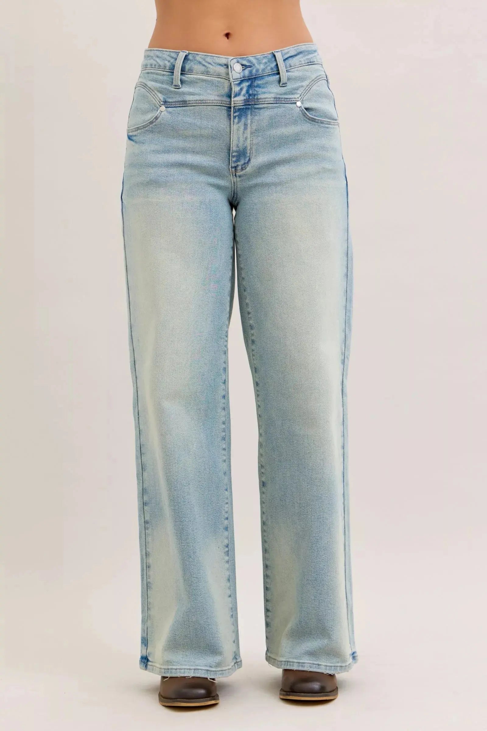 Judy Blue Jeans - High Waist Column Straight Jeans - Be Bliss Boutique