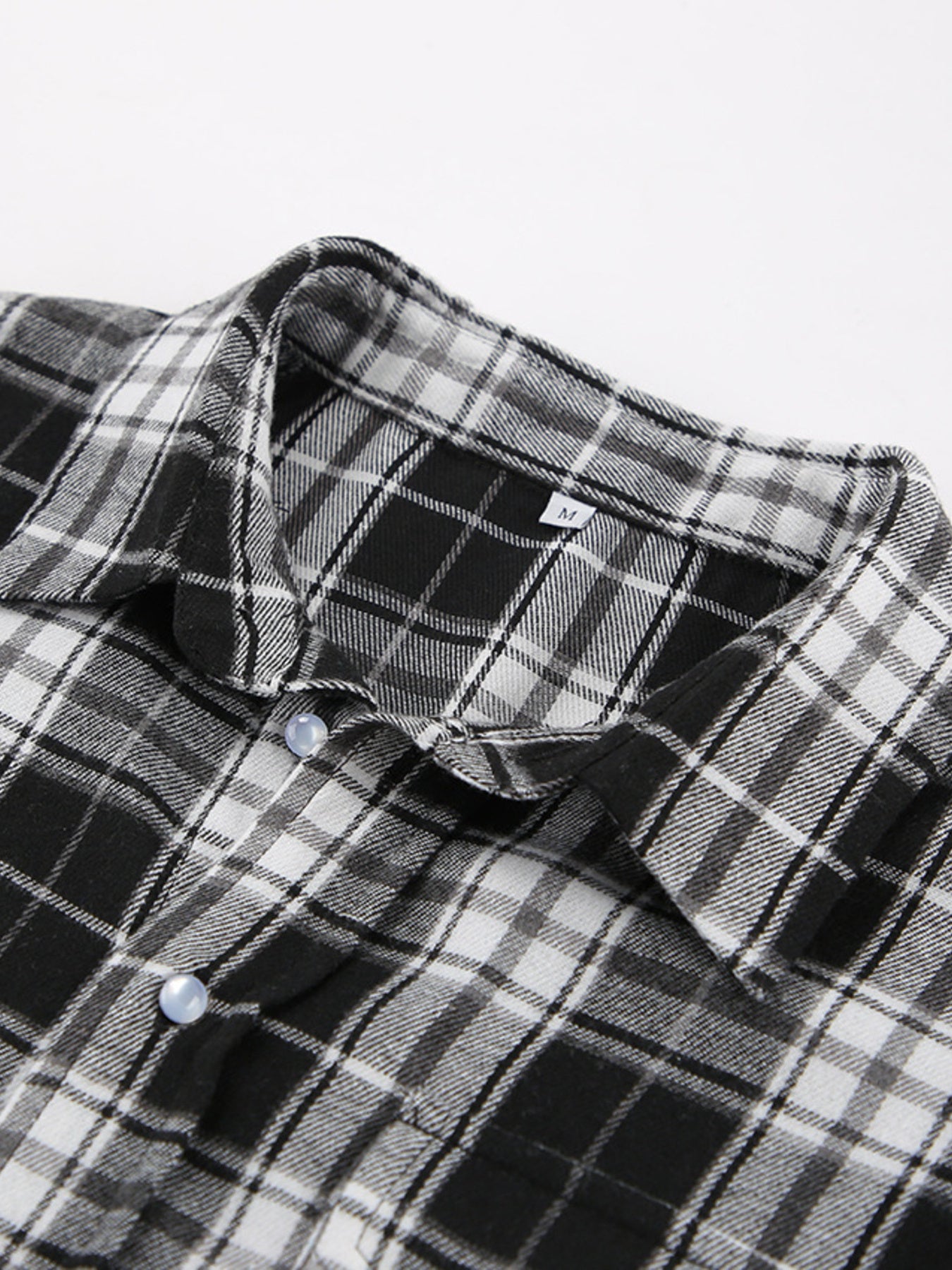 Black Oversized Plaid Button Up Shirt - Be Bliss Boutique