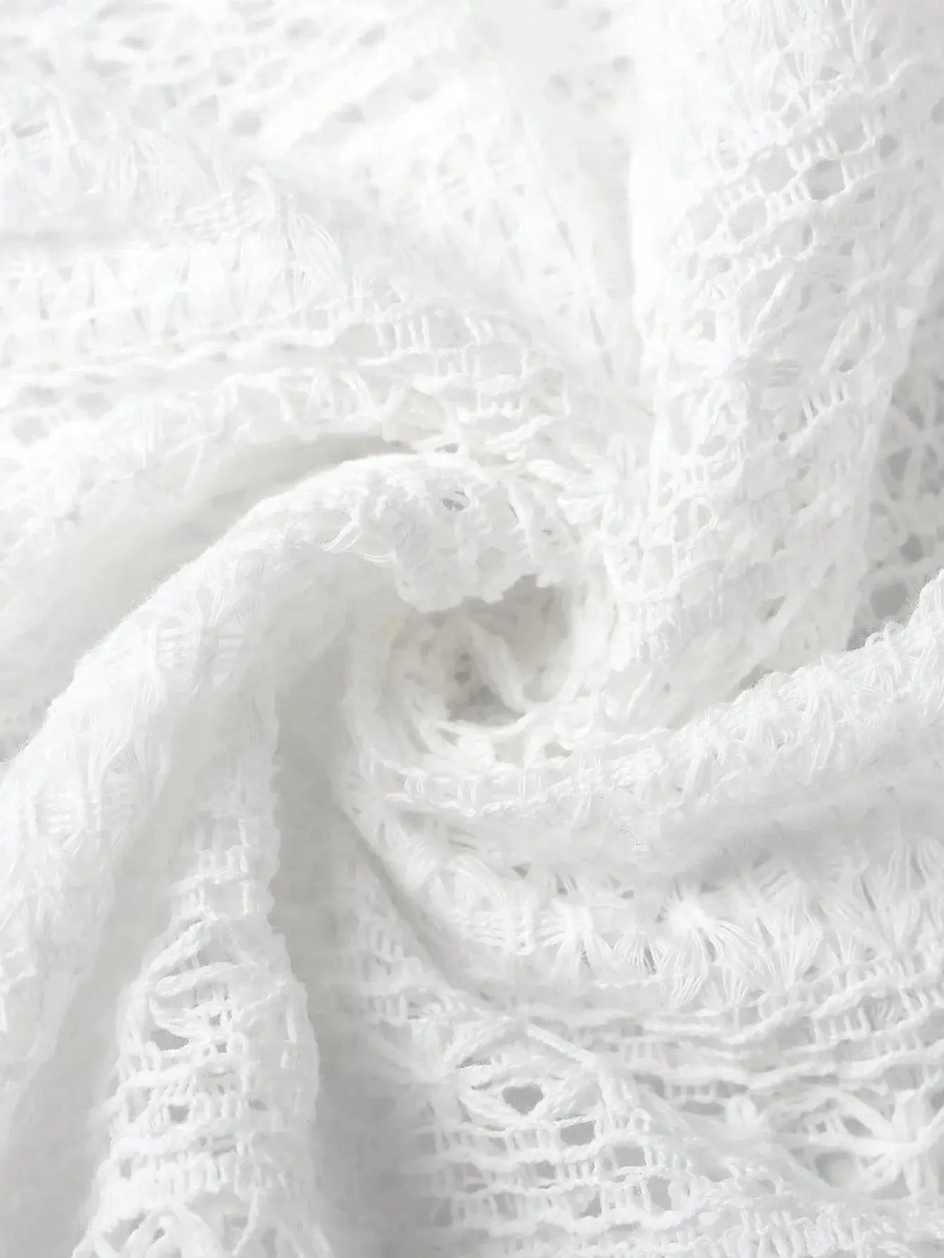 Crochet Notched Button Front Shirt - Be Bliss Boutique