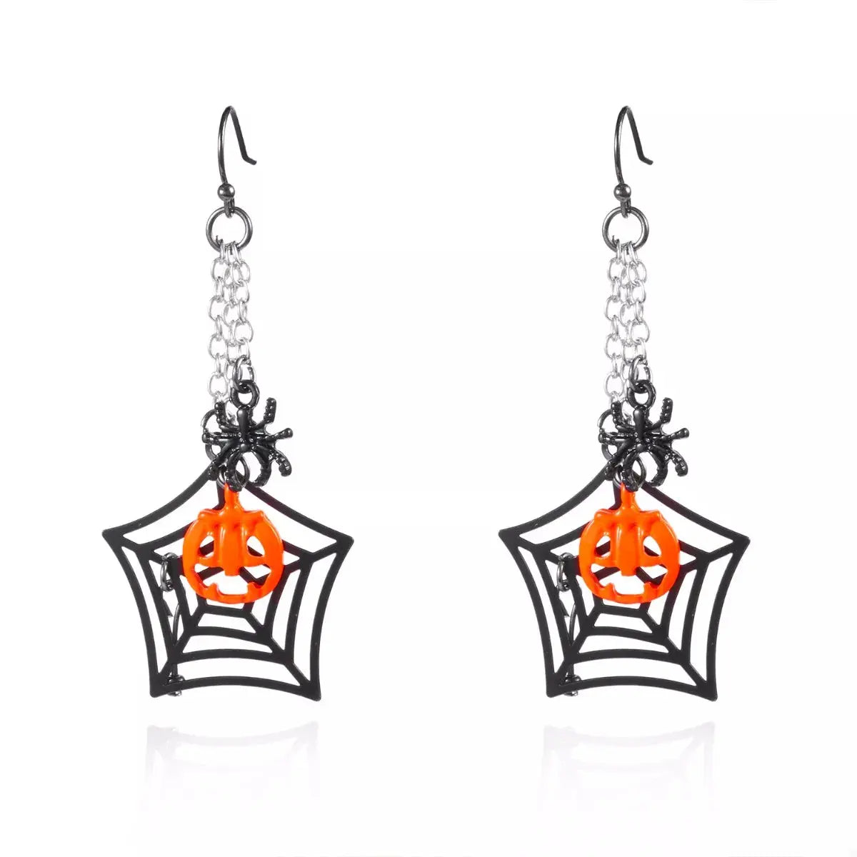 Spider Web Halloween Dangle Earrings - Be Bliss Boutique