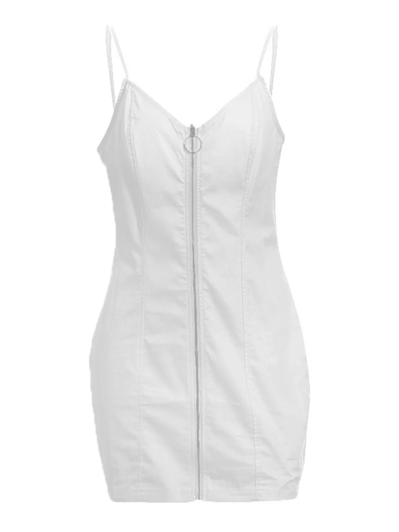 Zip-Front Bodycon Mini Dress – Plus Size - Be Bliss Boutique