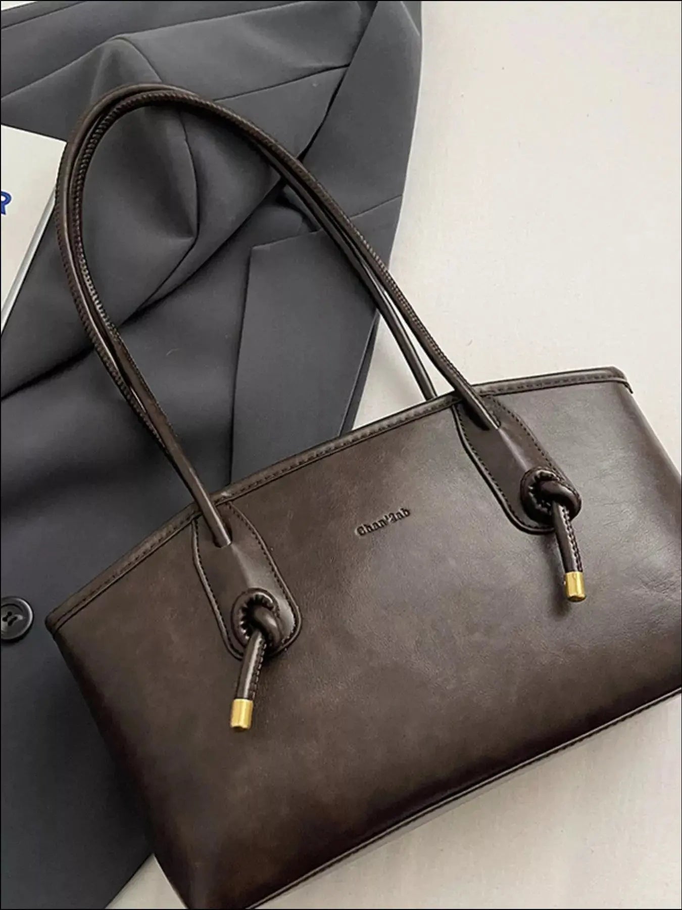 Vintage Style Leather Shoulder Bag - Be Bliss Boutique