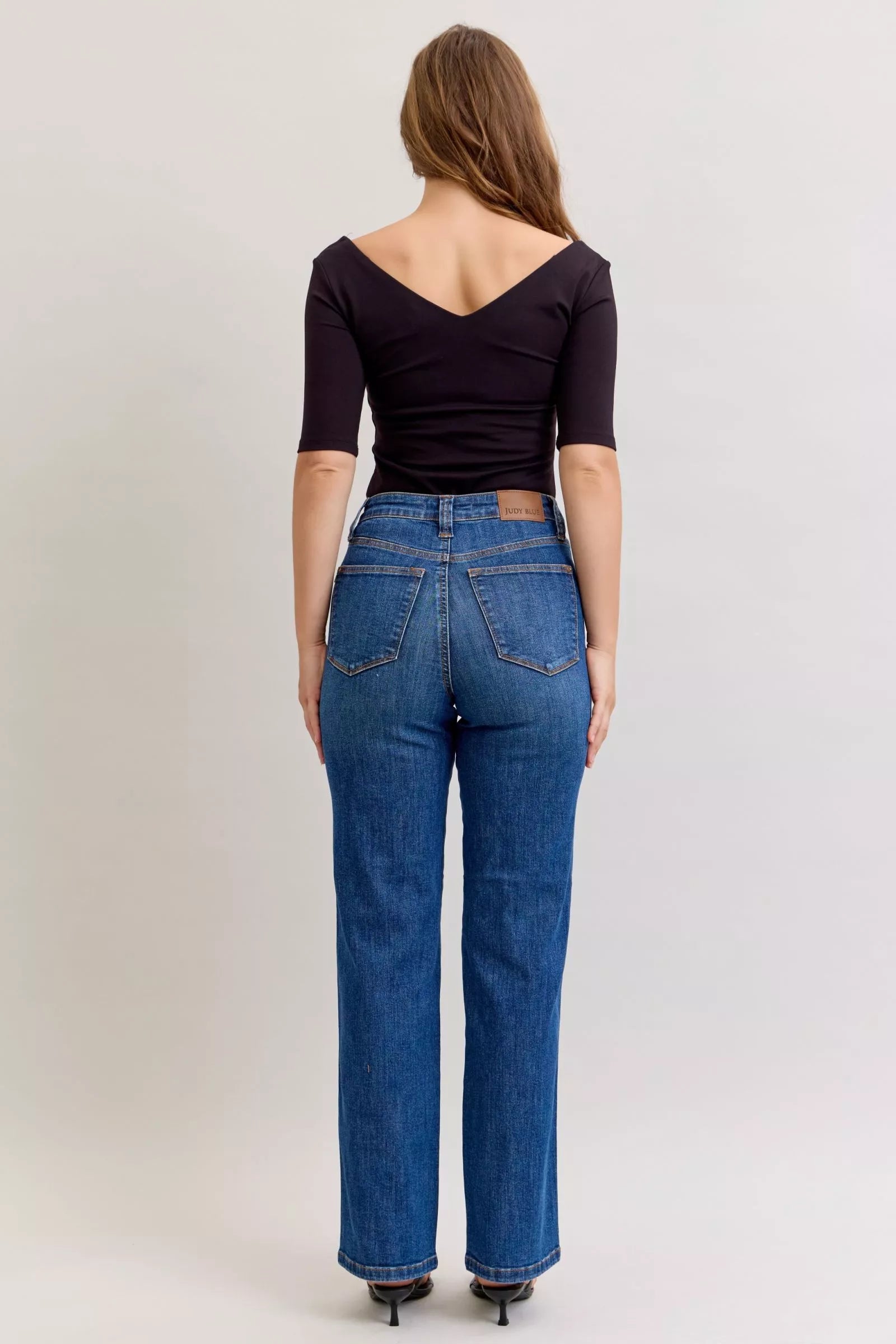 Judy Blue Jeans - High Waist Tummy Control Straight Jeans - Be Bliss Boutique