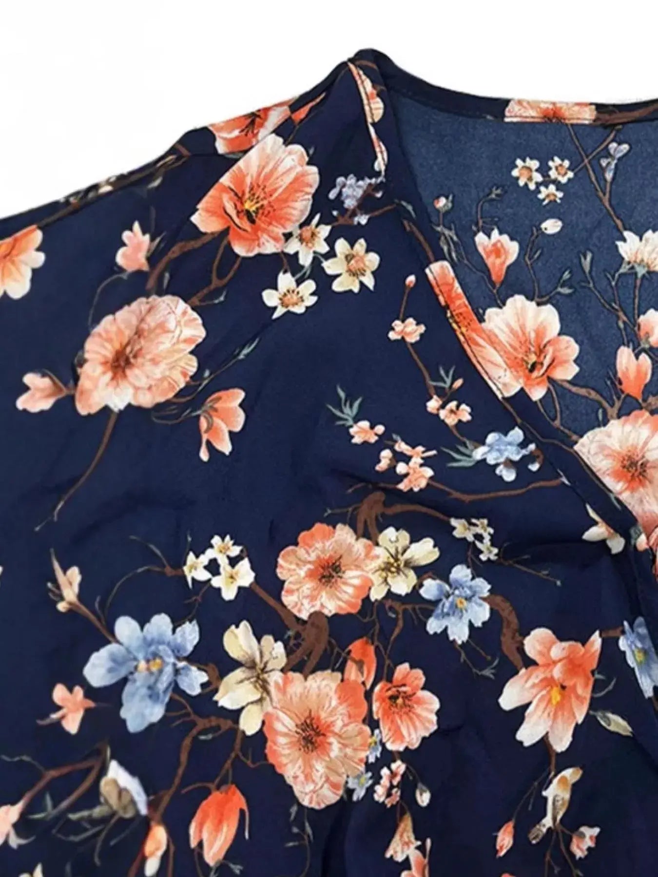 Floral Print Ruffle Sleeve Tiered Mini Dress - Be Bliss Boutique