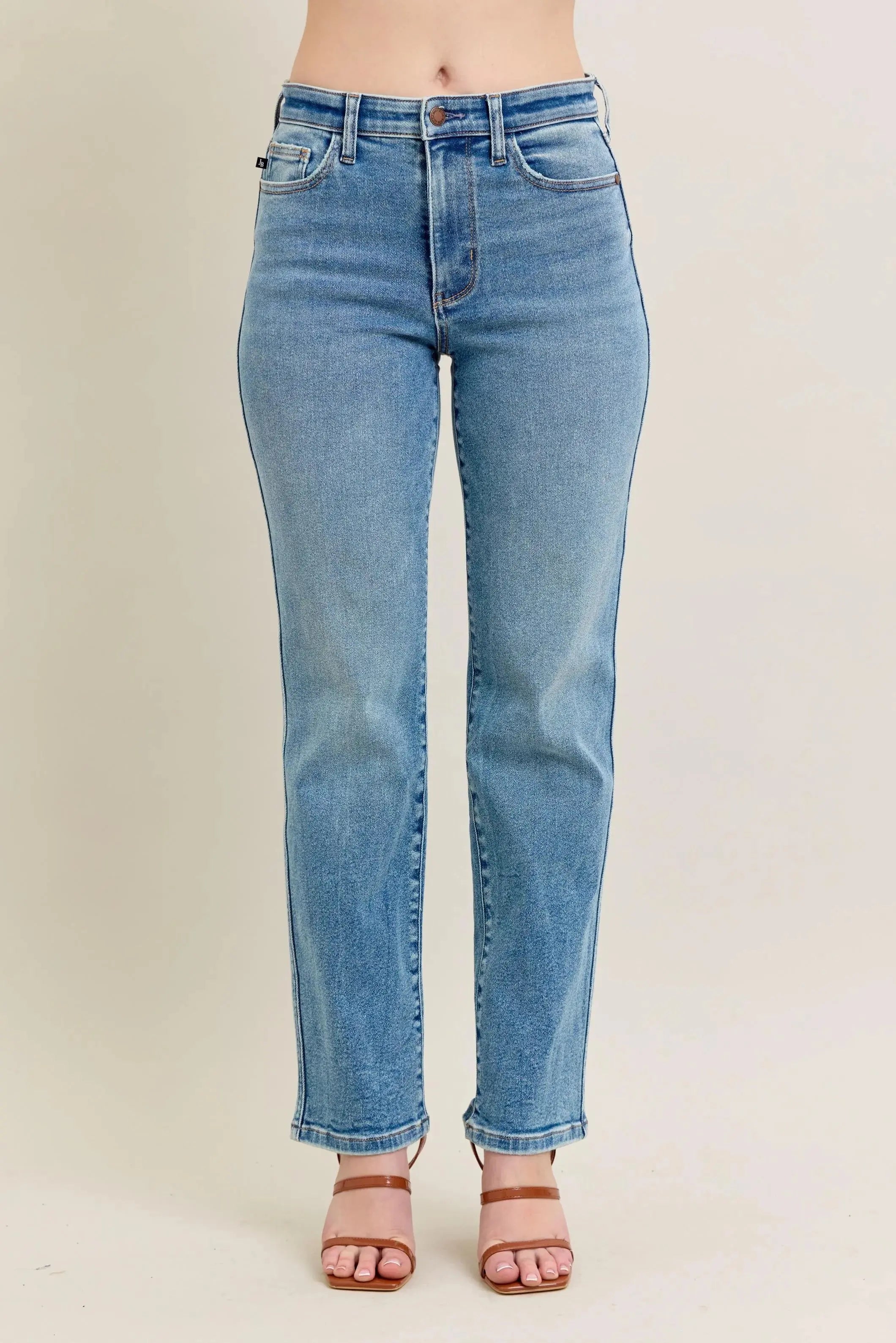 Full Size High Waist Vintage Straight Leg Judy Blue Jeans - Be Bliss Boutique