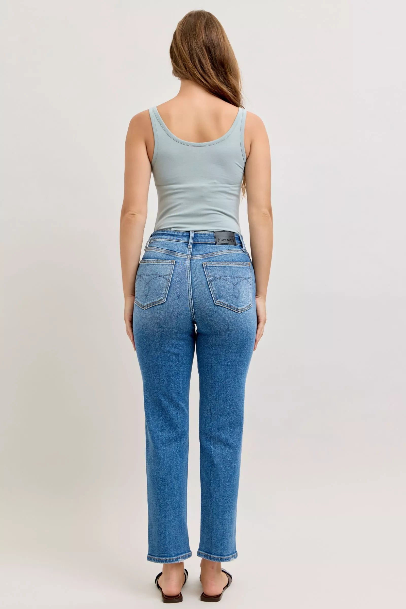 Judy Blue Jeans - High-Waisted Straight-Leg Jeans - Be Bliss Boutique
