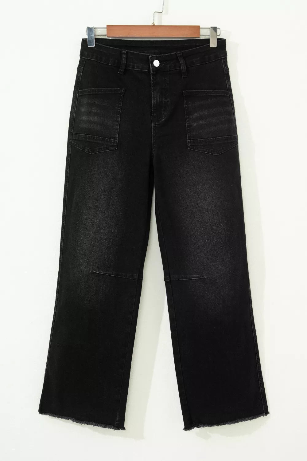 Raw Hem Cropped Straight Leg Jeans - Be Bliss Boutique