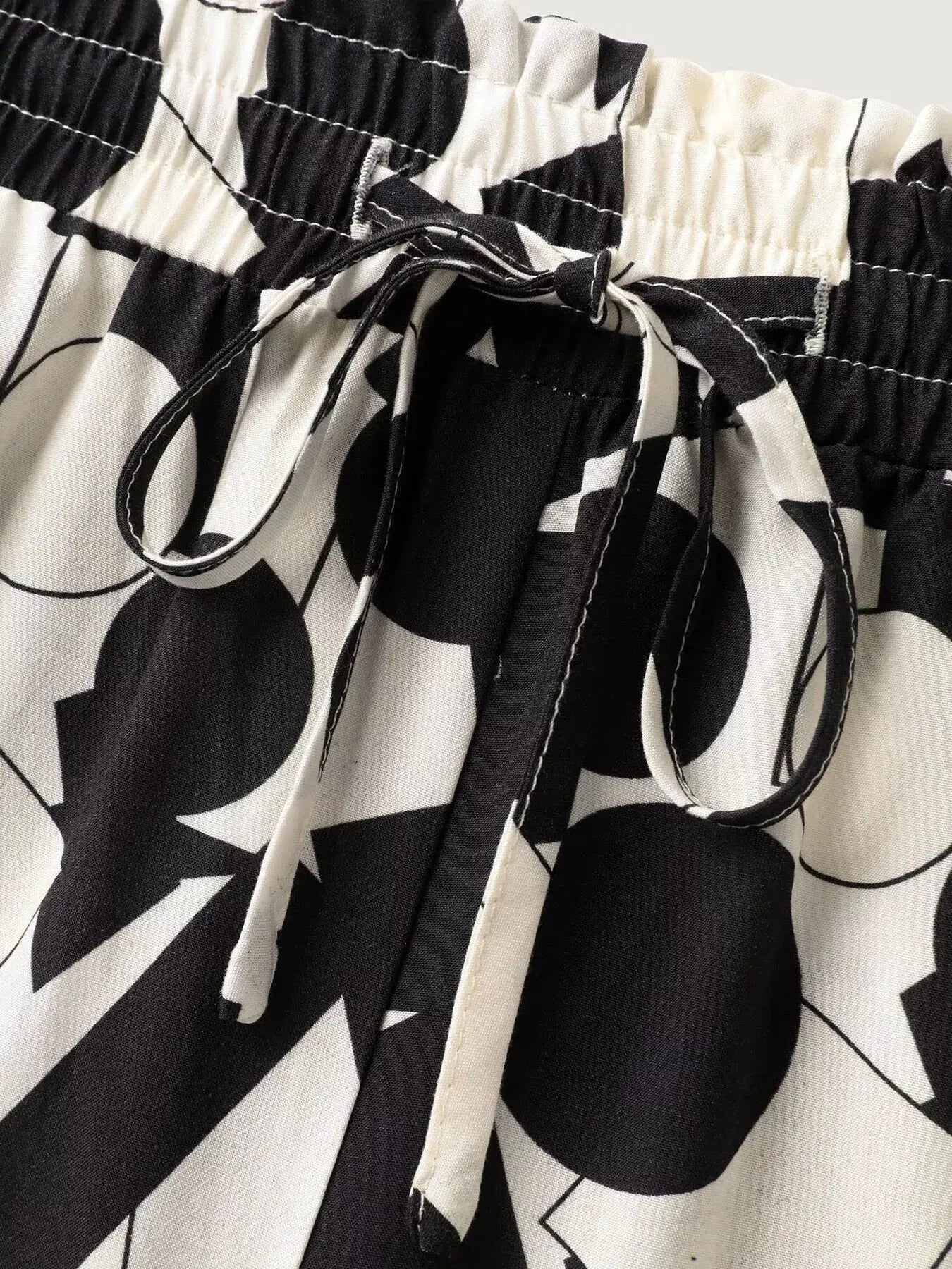 Plus Size Abstract Wide Leg Pants - Be Bliss Boutique