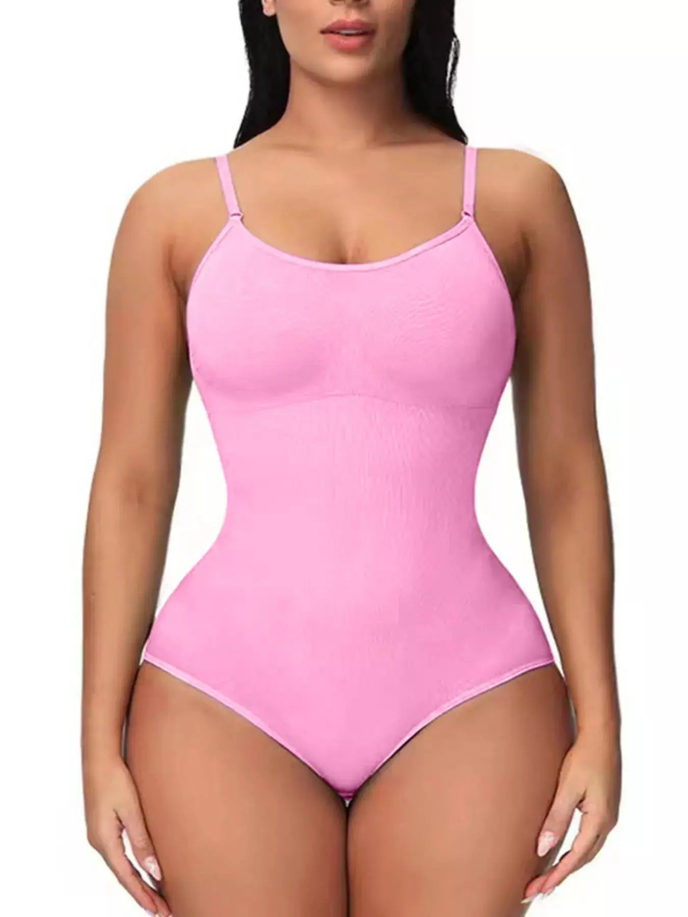 Full Size Shaping Scoop Neck Seamless Bodysuit - Be Bliss Boutique