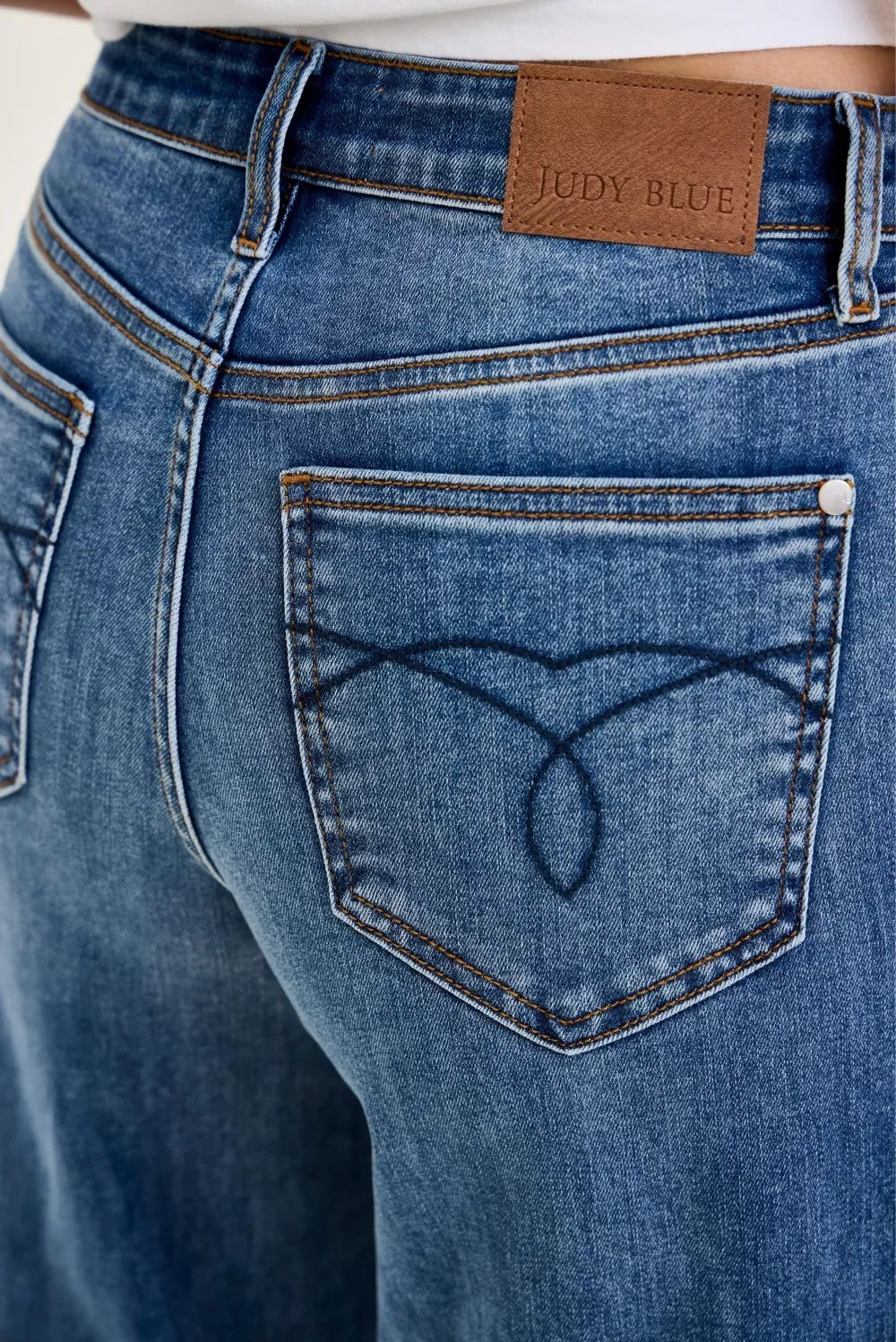 Judy Blue High Waist Palazzo Jeans - Be Bliss Boutique