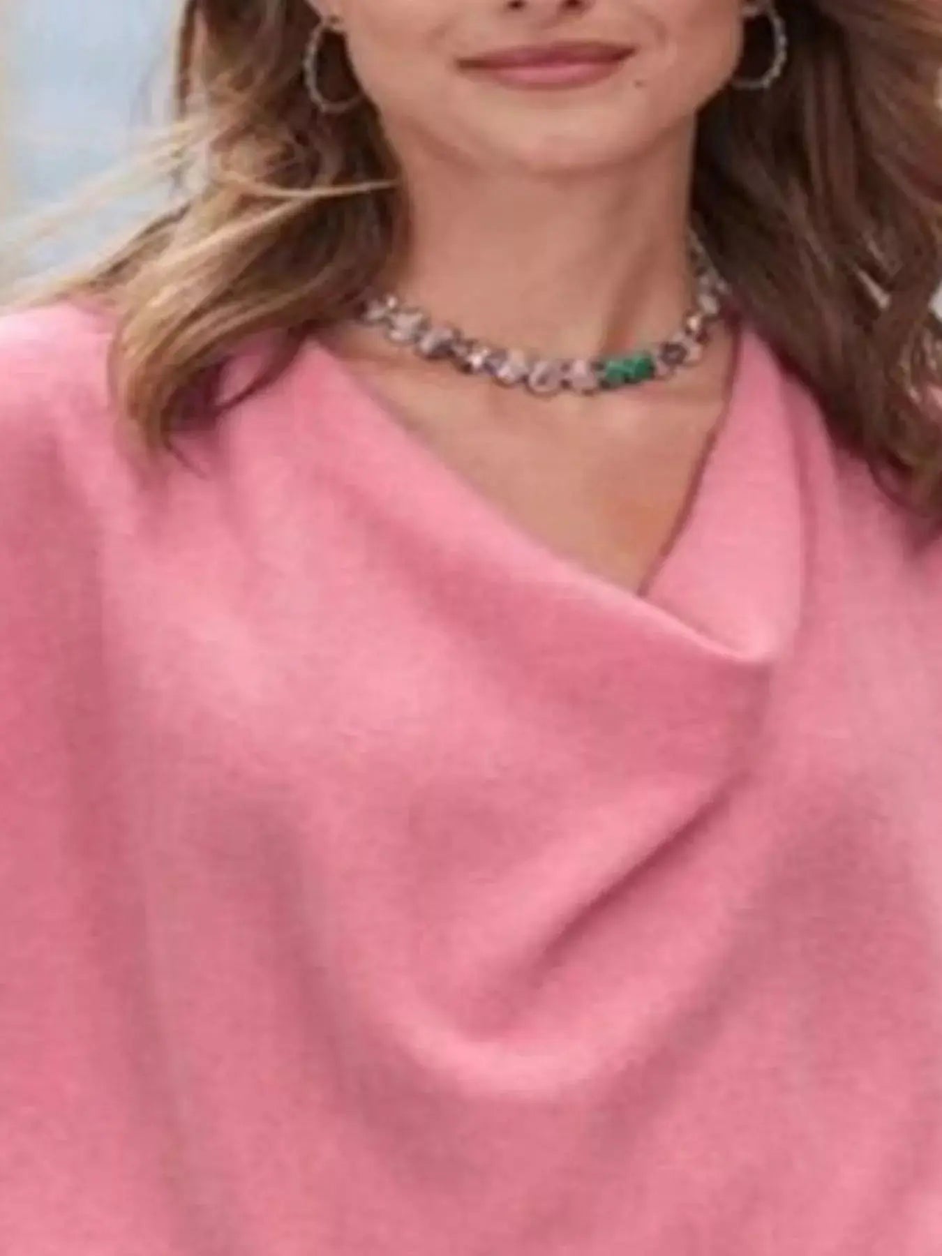 Full Size Cowl Neck Long Sleeve Top - Be Bliss Boutique