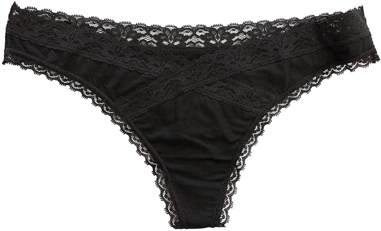 V-Front Modal Thong with Lace 3 Pack - Be Bliss Boutique