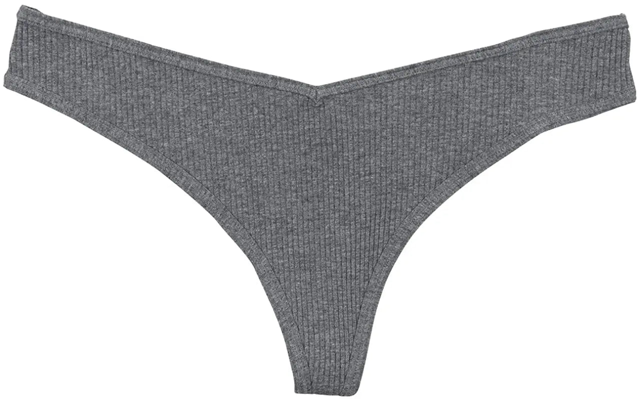 Cotton Rib Thong - Be Bliss Boutique