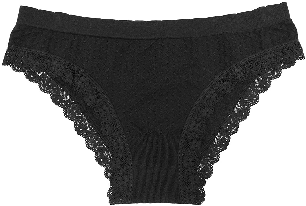 Scalloped Dot and Lace Seamless Tag Free Bikini-Last Chance - Be Bliss Boutique