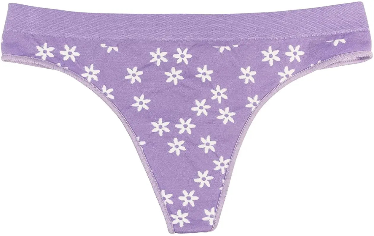 Seamless Daisy Tag Free Thong - Be Bliss Boutique