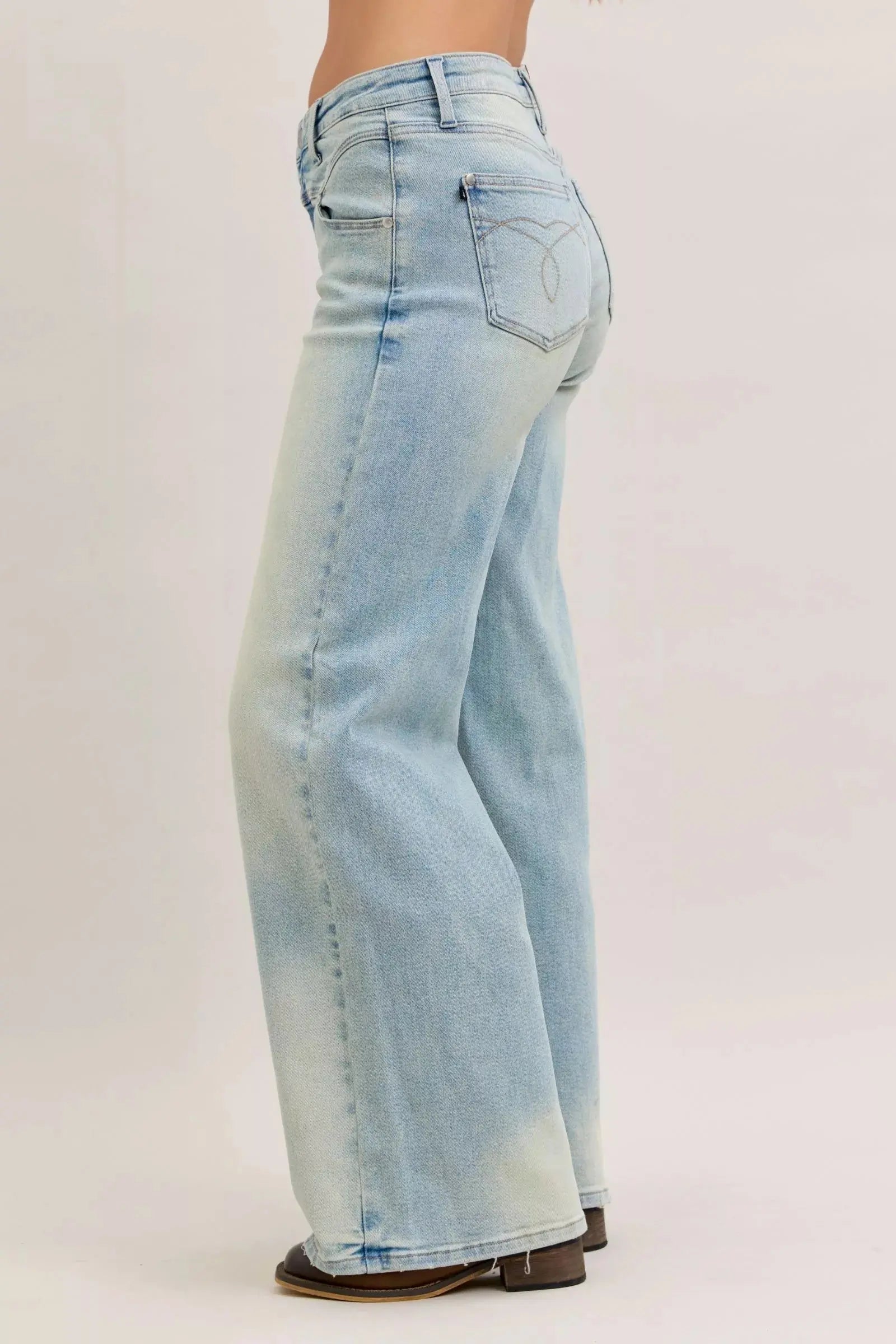 Judy Blue Jeans - High Waist Column Straight Jeans - Be Bliss Boutique