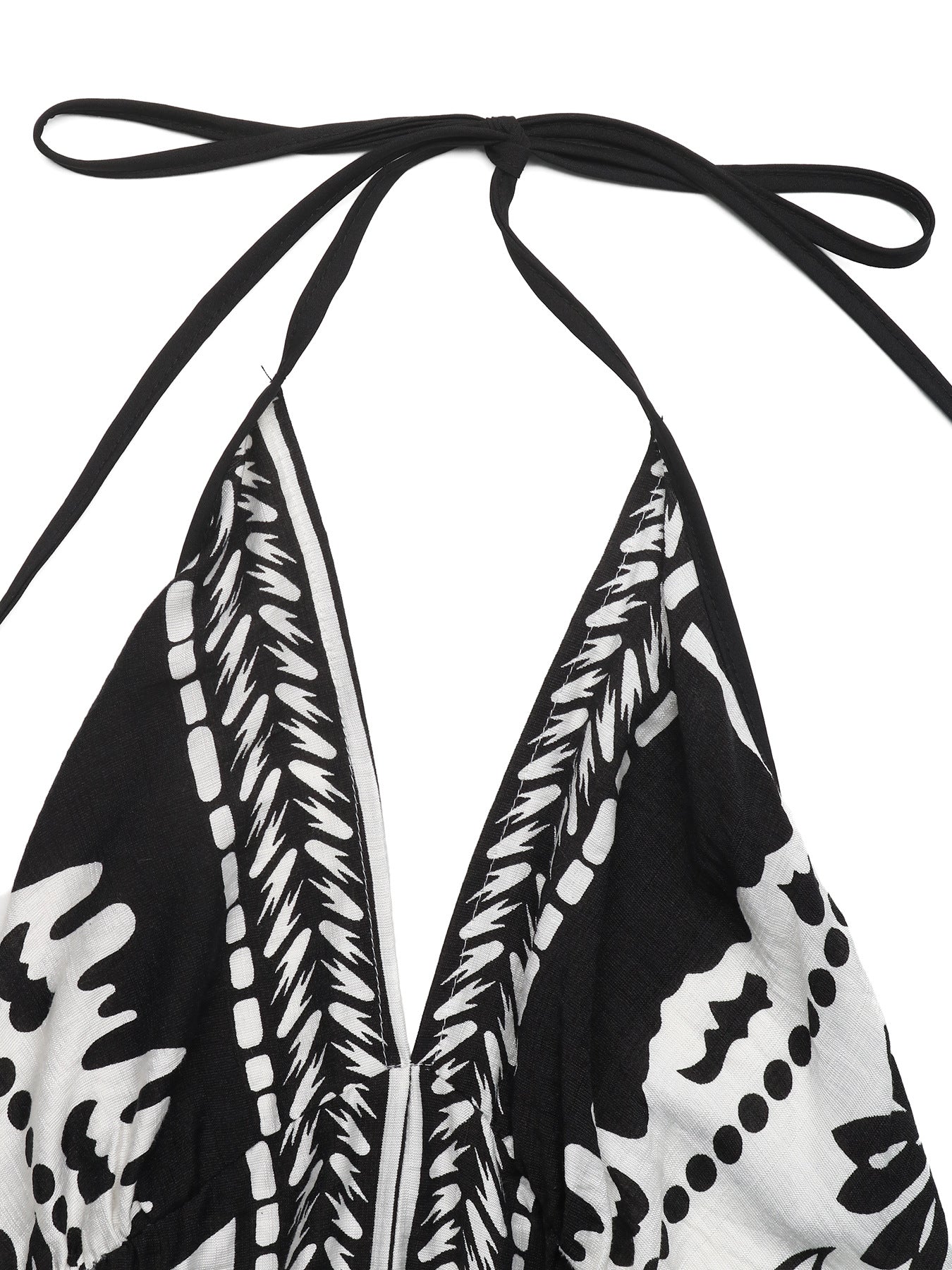 Printed Halter Neck Maxi Dress - Be Bliss Boutique
