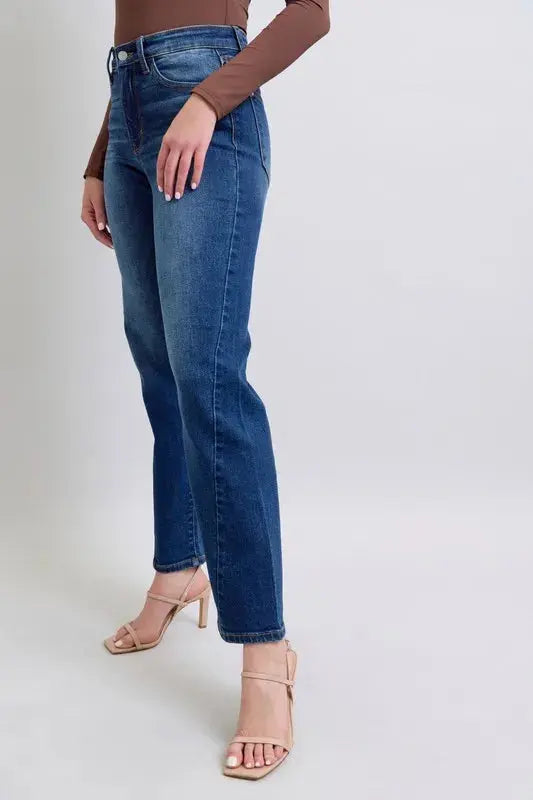 Plus Size Side Seam Detail Straight Leg Judy Blue Jeans - Be Bliss Boutique