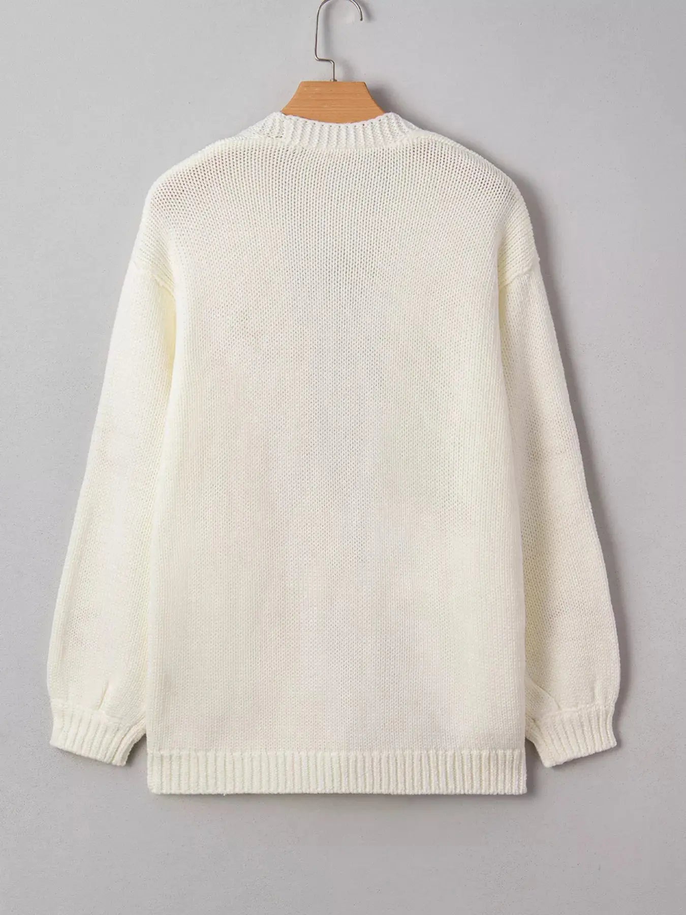 Halloween Pumpkin Embroidered Knit Cardigan - Be Bliss Boutique