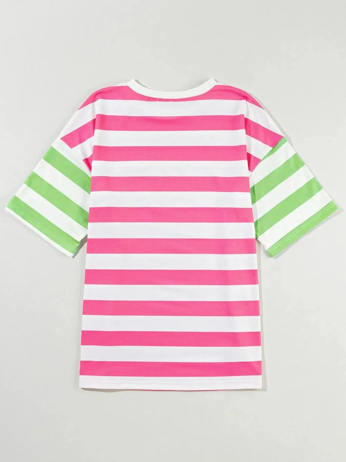 Striped Short Sleeve Oversized Womens T Shirt - Be Bliss Boutique