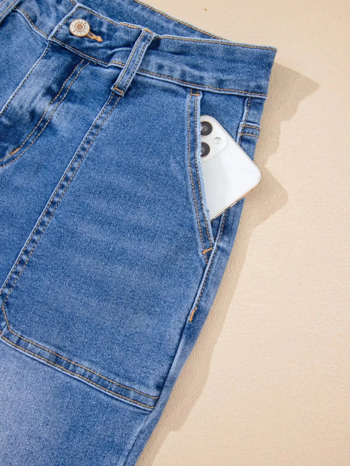 High Waisted Wide Leg Flare Jeans - Be Bliss Boutique