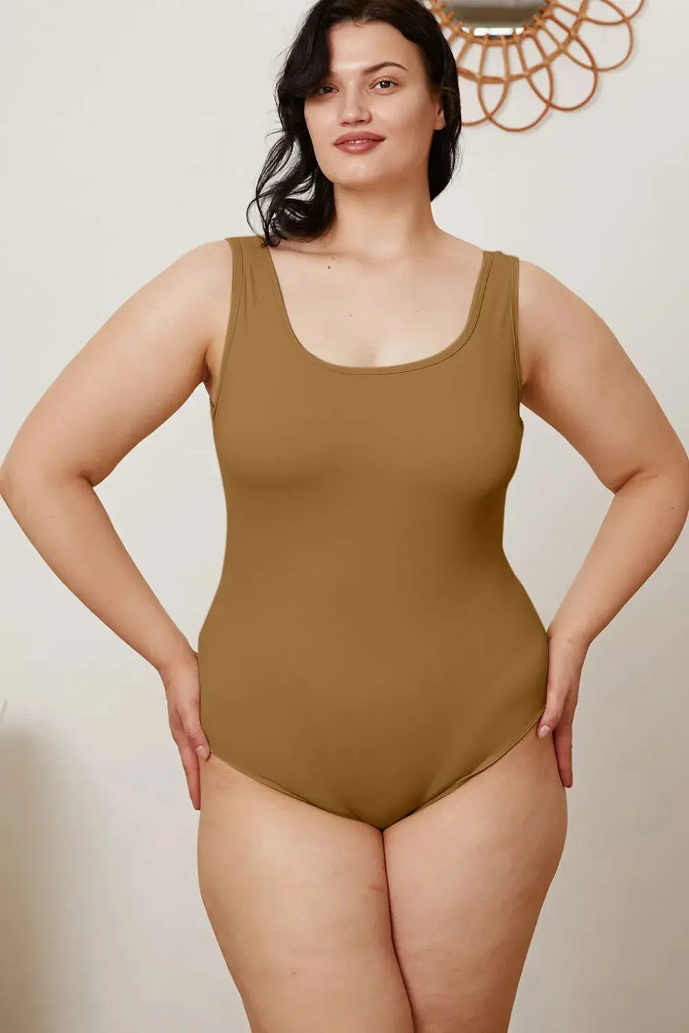 Basic Bae Full Size Square Neck Womens Sleeveless Bodysuit - Be Bliss Boutique
