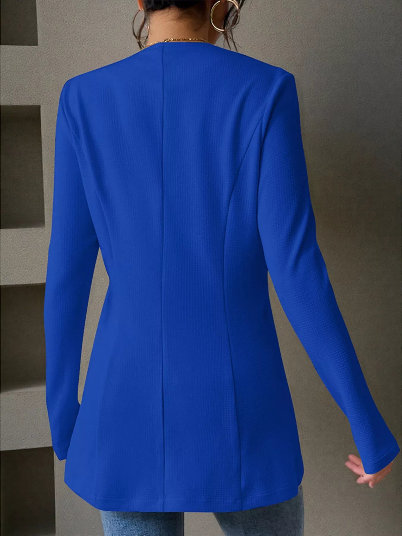 One Button Long Sleeve Blazer -  Be Bliss Boutique