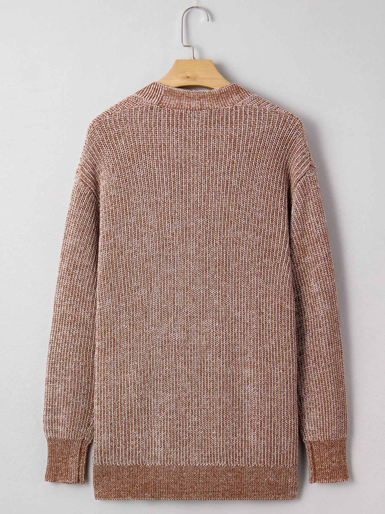 Open Front Dropped Shoulder Cardigan with Pockets - Be Bliss Boutique