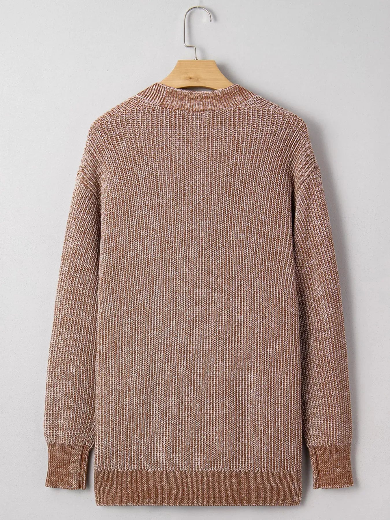 Open Front Dropped Shoulder Cardigan with Pockets - Be Bliss Boutique